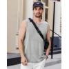 imageCOOFANDY Mens Casual Tank Tops Moisture Wicking Muscle Sleeveless Shirts Soft Bamboo Viscose Tank Shirt 2 PackBlackGrey