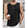 imageCOOFANDY Mens Casual Tank Tops Moisture Wicking Muscle Sleeveless Shirts Soft Bamboo Viscose Tank Shirt 2 PackBlackWhite