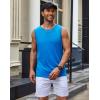 imageCOOFANDY Mens Casual Tank Tops Moisture Wicking Muscle Sleeveless Shirts Soft Bamboo Viscose Tank Shirt 2 PackBlueWine Red