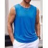 imageCOOFANDY Mens Casual Tank Tops Moisture Wicking Muscle Sleeveless Shirts Soft Bamboo Viscose Tank Shirt 2 PackBlueWine Red