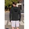 imageCOOFANDY Mens UPF 50 Light Jacket Full Zip Sun Protection Hoodie Long Sleeve Sun Shirts UV Fishing Hiking Athletic RunningBlack