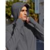 imageCOOFANDY Mens UPF 50 Light Jacket Full Zip Sun Protection Hoodie Long Sleeve Sun Shirts UV Fishing Hiking Athletic RunningDark Grey
