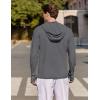 imageCOOFANDY Mens UPF 50 Light Jacket Full Zip Sun Protection Hoodie Long Sleeve Sun Shirts UV Fishing Hiking Athletic RunningDark Grey