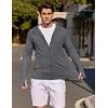 imageCOOFANDY Mens UPF 50 Light Jacket Full Zip Sun Protection Hoodie Long Sleeve Sun Shirts UV Fishing Hiking Athletic RunningDark Grey