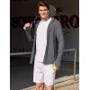 imageCOOFANDY Mens UPF 50 Light Jacket Full Zip Sun Protection Hoodie Long Sleeve Sun Shirts UV Fishing Hiking Athletic RunningDark Grey