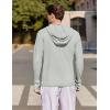 imageCOOFANDY Mens UPF 50 Light Jacket Full Zip Sun Protection Hoodie Long Sleeve Sun Shirts UV Fishing Hiking Athletic RunningLight Grey