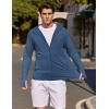 imageCOOFANDY Mens UPF 50 Light Jacket Full Zip Sun Protection Hoodie Long Sleeve Sun Shirts UV Fishing Hiking Athletic RunningNavy Blue