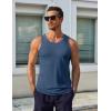 imageCOOFANDY Mens Workout Tank Tops UPF 50 Sleeveless Gym Muscle Shirts Cooling Quick Dry Bodybuilding Tanks 23 Pack for BeachBlackDark BlueLight Gray