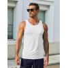 imageCOOFANDY Mens Workout Tank Tops UPF 50 Sleeveless Gym Muscle Shirts Cooling Quick Dry Bodybuilding Tanks 23 Pack for BeachBlackWhite
