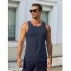 imageCOOFANDY Mens Workout Tank Tops UPF 50 Sleeveless Gym Muscle Shirts Cooling Quick Dry Bodybuilding Tanks 23 Pack for BeachLight GrayNavy BlueLight Green
