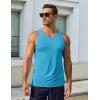 imageCOOFANDY Mens Workout Tank Tops UPF 50 Sleeveless Gym Muscle Shirts Cooling Quick Dry Bodybuilding Tanks 23 Pack for BeachLight GrayRoyal Blue