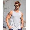 imageCOOFANDY Mens Workout Tank Tops UPF 50 Sleeveless Gym Muscle Shirts Cooling Quick Dry Bodybuilding Tanks 23 Pack for BeachWhiteLight Blue