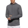 imageCOOFANDY Mens UPF 50 Light Jacket Full Zip Sun Protection Hoodie Long Sleeve Sun Shirts UV Fishing Hiking Athletic RunningDark Grey