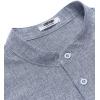 imageCOOFANDY Mens Casual Summer Beach Henley Shirt Band Collar Lightweight Hippie Tee ShirtsLight Blue1