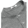 imageCOOFANDY Mens Casual Summer Beach Henley Shirt Band Collar Lightweight Hippie Tee ShirtsLight Gray