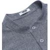 imageCOOFANDY Mens Casual Summer Beach Henley Shirt Band Collar Lightweight Hippie Tee ShirtsNavy Blue