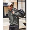 imageCOOFANDY Mens Hooded Sweatshirts Long Sleeve Casual Waffle Knit Pullover Hoodies with Kanga PocketDark Grey