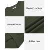 imageCOOFANDY Mens Knit TShirts Summer Waffle Shirts Vintage Shirts Short Sleeve Crew Neck Tee Shirt Casual Crochet TopArmy Green