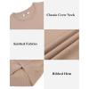 imageCOOFANDY Mens Knit TShirts Summer Waffle Shirts Vintage Shirts Short Sleeve Crew Neck Tee Shirt Casual Crochet TopKhaki