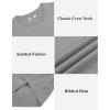 imageCOOFANDY Mens Knit TShirts Summer Waffle Shirts Vintage Shirts Short Sleeve Crew Neck Tee Shirt Casual Crochet TopLight Grey