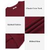 imageCOOFANDY Mens Knit TShirts Summer Waffle Shirts Vintage Shirts Short Sleeve Crew Neck Tee Shirt Casual Crochet TopWine Red