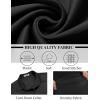 imageCOOFANDY Mens Long Sleeve Button Down Shirts Casual Untucked Shirts Stretch ShirtsBlack