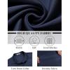 imageCOOFANDY Mens Long Sleeve Button Down Shirts Casual Untucked Shirts Stretch ShirtsNavy Blue