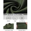 imageCOOFANDY Mens Long Sleeve Button Down Shirts Casual Untucked Shirts Stretch ShirtsOlive Green