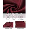 imageCOOFANDY Mens Long Sleeve Button Down Shirts Casual Untucked Shirts Stretch ShirtsWine Red