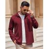 imageCOOFANDY Mens Long Sleeve Button Down Shirts Casual Untucked Shirts Stretch ShirtsWine Red