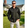 imageCOOFANDY Mens Long Sleeve Wrinkle Free Shirts Casual Button Down Shirt Stretch Dress ShirtBlack