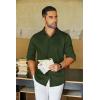 imageCOOFANDY Mens Long Sleeve Wrinkle Free Shirts Casual Button Down Shirt Stretch Dress ShirtDark Green