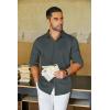 imageCOOFANDY Mens Long Sleeve Wrinkle Free Shirts Casual Button Down Shirt Stretch Dress ShirtDark Grey
