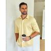 imageCOOFANDY Mens Long Sleeve Wrinkle Free Shirts Casual Button Down Shirt Stretch Dress ShirtLight Khaki