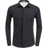 imageCOOFANDY Mens Long Sleeve Wrinkle Free Shirts Casual Button Down Shirt Stretch Dress ShirtWhite Spots Black