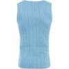 imageCOOFANDY Mens Ribbed Knit Tank Tops Casual Sleeveless Muscle Shirts Basic Undershirts TankLight Blue