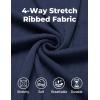 imageCOOFANDY Mens Ribbed Knit Tank Tops Casual Sleeveless Muscle Shirts Basic Undershirts TankNavy Blue