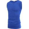 imageCOOFANDY Mens Ribbed Knit Tank Tops Casual Sleeveless Muscle Shirts Basic Undershirts TankRoyal Blue
