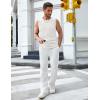 imageCOOFANDY Mens Ribbed Knit Tank Tops Casual Sleeveless Muscle Shirts Basic Undershirts TankWhite