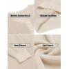 imageCOOFANDY Mens Waffle Henley Shirts Crewneck Lightweight Sweater Long Sleeve Causal Knitted Pullover T ShirtBeige