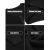 imageCOOFANDY Mens Waffle Henley Shirts Crewneck Lightweight Sweater Long Sleeve Causal Knitted Pullover T ShirtBlack