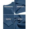 imageCOOFANDY Mens Waffle Henley Shirts Crewneck Lightweight Sweater Long Sleeve Causal Knitted Pullover T ShirtDark Blue