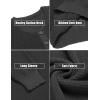 imageCOOFANDY Mens Waffle Henley Shirts Crewneck Lightweight Sweater Long Sleeve Causal Knitted Pullover T ShirtDark Grey