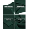 imageCOOFANDY Mens Waffle Henley Shirts Crewneck Lightweight Sweater Long Sleeve Causal Knitted Pullover T ShirtGreen