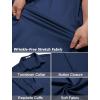 imageCOOFANDY Mens Wrinkle Free Dress Shirts Long Sleeve Untucked Shirts Casual Button Down ShirtsDark Blue