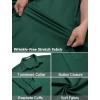 imageCOOFANDY Mens Wrinkle Free Dress Shirts Long Sleeve Untucked Shirts Casual Button Down ShirtsLake Green