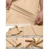 imageCOOFANDY Mens Wrinkle Free Dress Shirts Long Sleeve Untucked Shirts Casual Button Down ShirtsLight Khaki