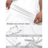imageCOOFANDY Mens Wrinkle Free Dress Shirts Long Sleeve Untucked Shirts Casual Button Down ShirtsWhite
