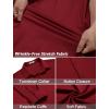 imageCOOFANDY Mens Wrinkle Free Dress Shirts Long Sleeve Untucked Shirts Casual Button Down ShirtsWine Red