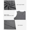 imageCOOFANDY Casual Sleeveless Shirts for Men Cotton V Neck Tank Tops Summer 2 Pack Workout Gym Muscle TeeArmy GreenDark Gray